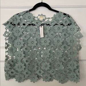 Maeve Anthropologie lace shirt